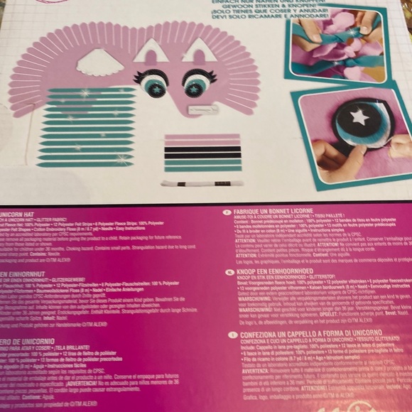 Alex DIY Knot-A Unicorn Hat Craft Kit Kids Art and Craft Activity - Picture 3 of 4